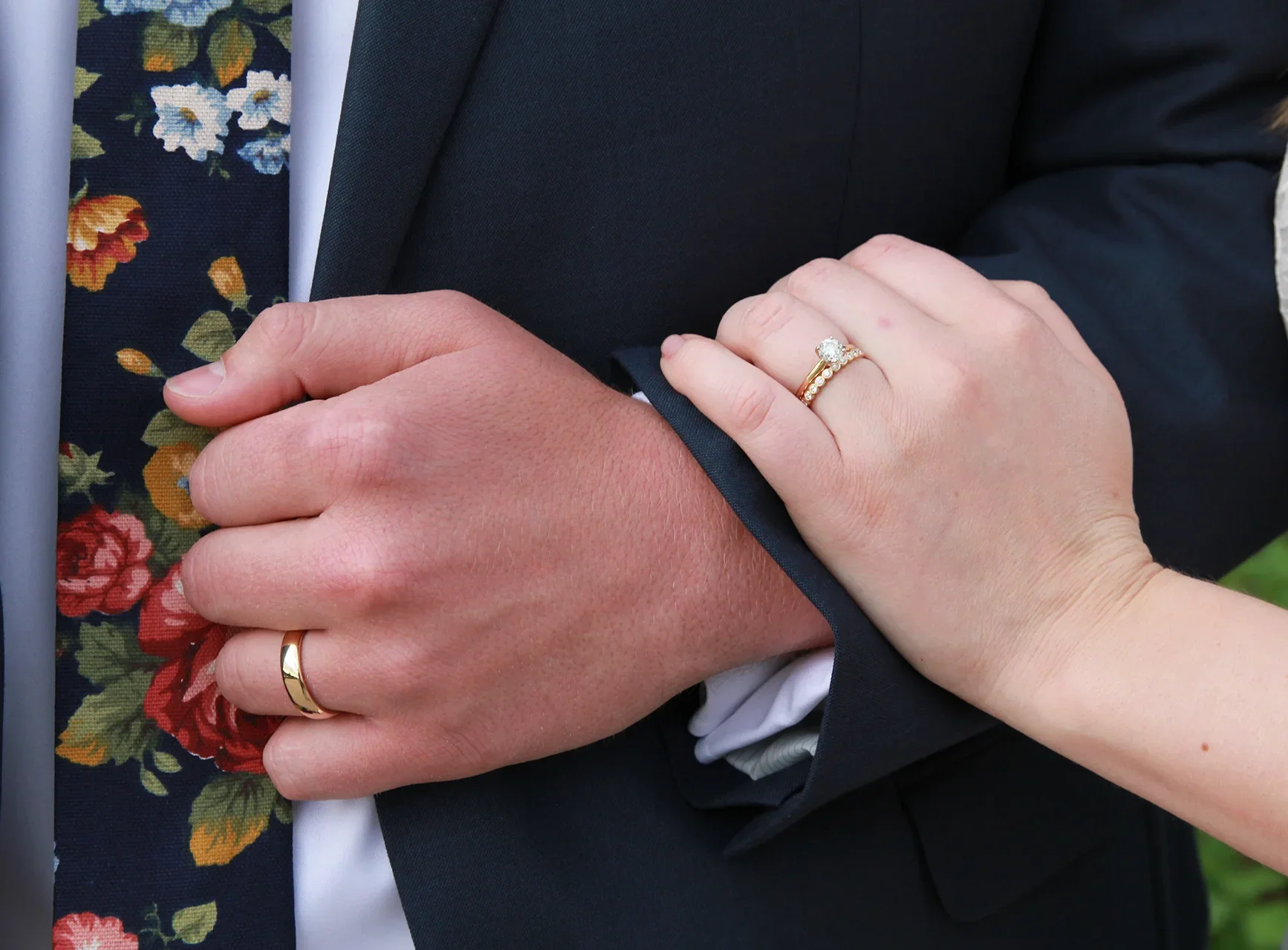 Wedding couple portrait